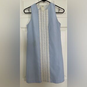 London Fog Seersucker Shift Dress
